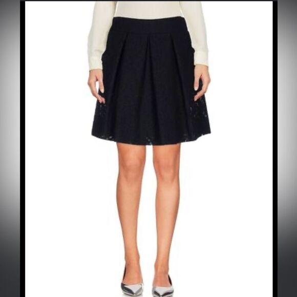 Tahari Animal Print Pleated Skirt Sz M/8 - Picture 1 of 5